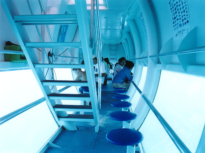 Semi-submersible boat, The Great Barrier Reef, Australia, October 2002